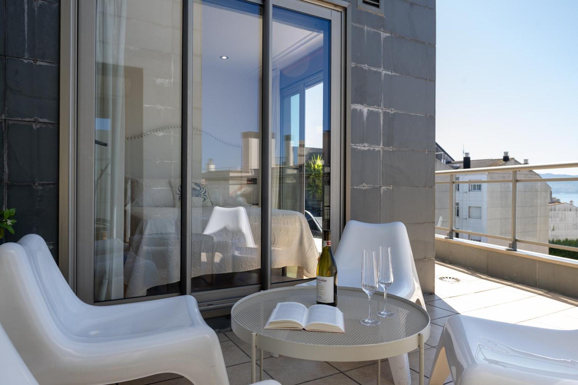 Atico De Lux Sanxenxo Apartment Exterior foto